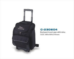 Backpack travel case with trolley 2